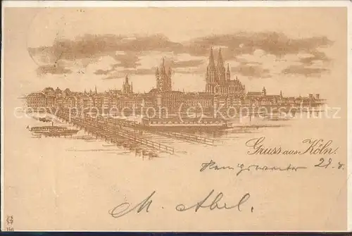 Koeln Rhein Dom Kat. Koeln