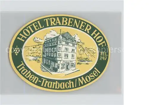 Traben Trarbach Emblem Hotel Trabener Hof Kat. Traben Trarbach