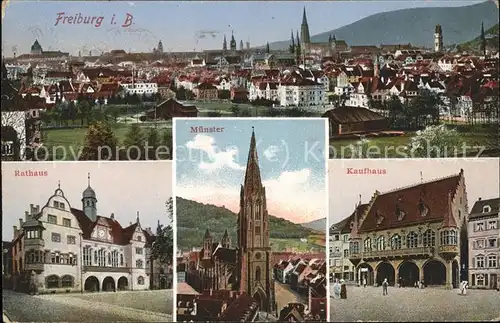 Freiburg Breisgau Rathaus u.Muenster Kat. Freiburg im Breisgau