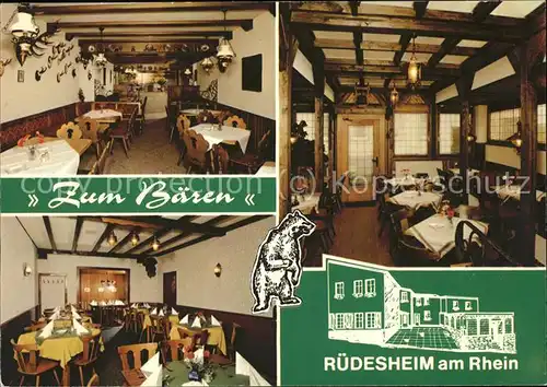 Ruedesheim Rhein Gasthaus zum Baeren Kat. Ruedesheim am Rhein