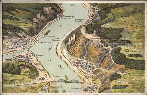 Geisenheim Der Rhein von der Falkenburg bis Geisenheim / Geisenheim /Rheingau-Taunus-Kreis LKR