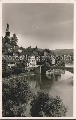 Laufenburg Baden mit Bruecke Kat. Laufenburg (Baden)