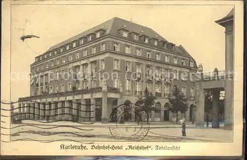 Karlsruhe Bahnhof Hotel "Reichshof" Kat. Karlsruhe