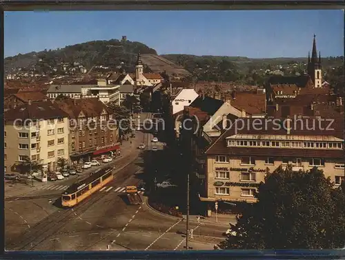 Durlach Pfinztalstrasse mit Turmberg Kat. Karlsruhe