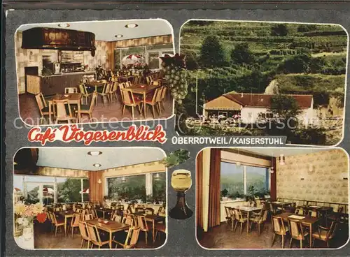 Oberrotweil Cafe "Vogesenblick" Kat. Vogtsburg im Kaiserstuhl