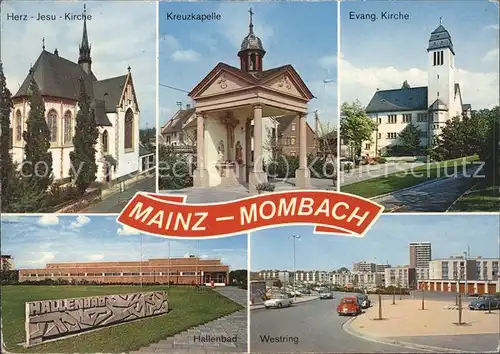 Mombach Westring u.Evang.Kirche Kat. Mainz