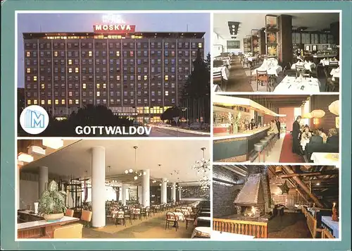 Gottwaldov Tschechien Interhotel Moskva Kat. Zlin