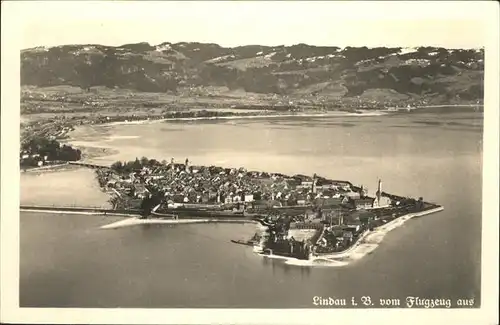 Lindau Bodensee Fliegeraufnahme Kat. Lindau (Bodensee)