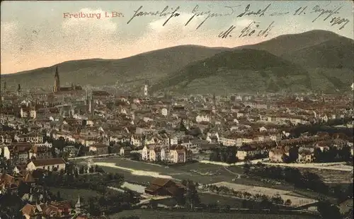 Freiburg Breisgau Panorama Kat. Freiburg im Breisgau