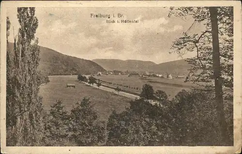 Freiburg Breisgau Blick ins Hoellental Feldpost Kat. Freiburg im Breisgau