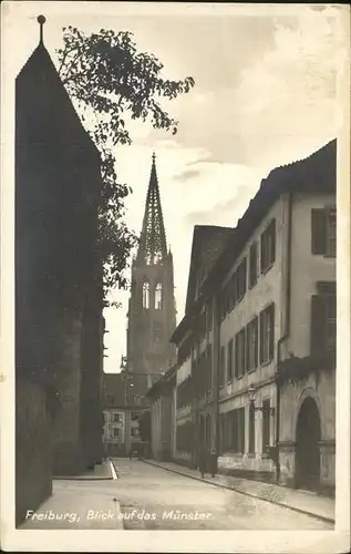 Freiburg Breisgau Muensterblick Kat. Freiburg im Breisgau