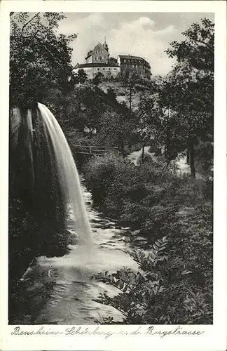 Schoenberg Bensheim Schloss Wasserfall Kat. Bensheim