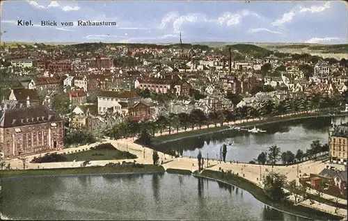 Kiel Blick vom Rathausturm Kat. Kiel