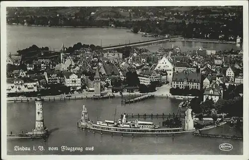 Lindau Bodensee Fliegeraufnahme Kat. Lindau (Bodensee)