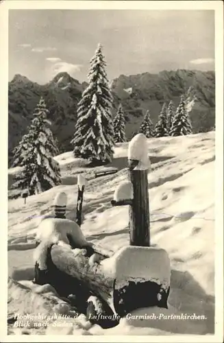 Garmisch Partenkirchen Hochgebirgshuette der Luftwaffe Brunnentrog Kat. Garmisch Partenkirchen