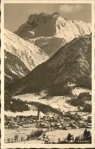 Oberstdorf mit Allgaeuer Alpen Kat. Oberstdorf