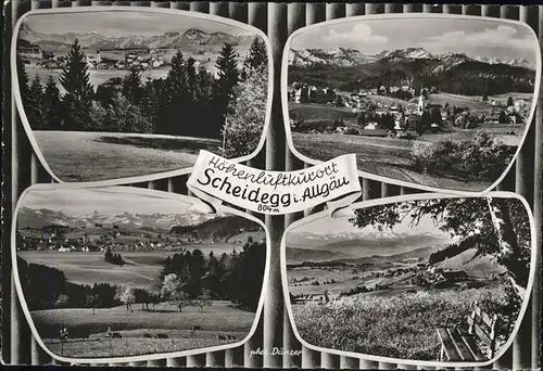 Scheidegg Allgaeu Teilansichten Kat. Scheidegg