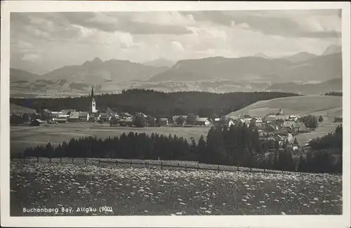 Buchenberg Kempten Panorama Kat. Buchenberg