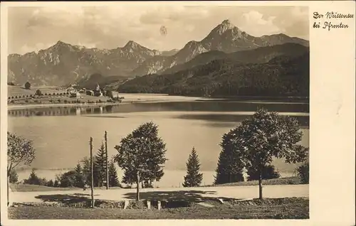 Pfronten Der Weissensee mit Saeuling Kat. Pfronten