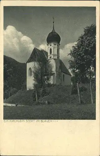 Oberkirch Fuessen Kirchlein am Weissensee Kat. Fuessen