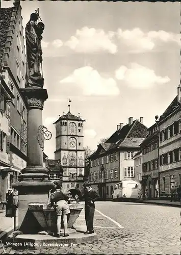 Wangen Allgaeu Ravensburger Tor Brunnen Kat. Wangen im Allgaeu