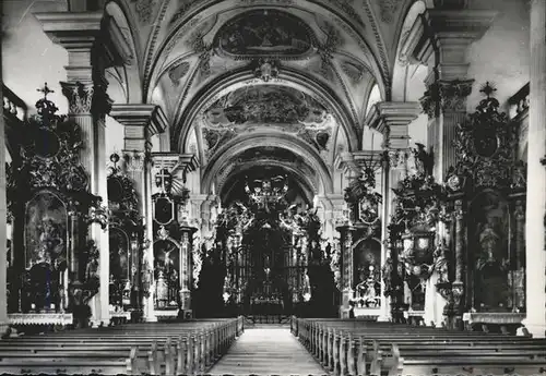 Rheinau ZH Inneres der Klosterkirche / Rheinau /Bz. Andelfingen