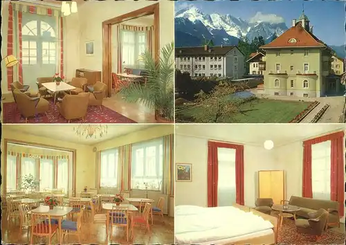 Garmisch Partenkirchen Bundesbahn Erholungsheim Haus Gartenheim Teilansichten Kat. Garmisch Partenkirchen