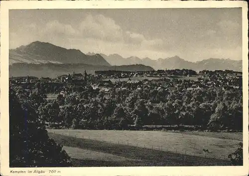 Kempten Allgaeu mit Alpenpanorama Kat. Kempten (Allgaeu)