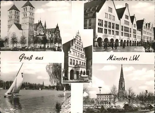 Muenster Westfalen Kirche Stadtweinhaus Prinzipalplatz Ausee Domplatz Kat. Muenster