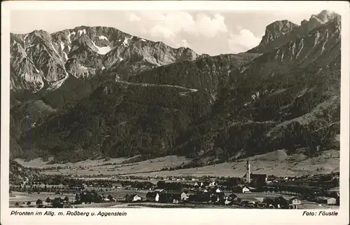 Pfronten mit Rossberg und Aggenstein Kat. Pfronten