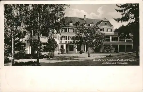 Oberachern Sanatorium Friedrichshoehe Kat. Achern