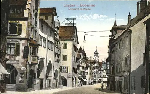 Lindau Bodensee Maximilianstrasse Kat. Lindau (Bodensee)