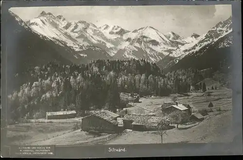Schwand Oberstdorf mit Alpenpanorama Kat. Oberstdorf