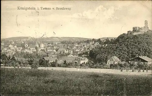 Koenigstein Taunus von Breulsweg Kat. Koenigstein im Taunus