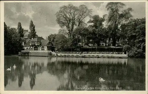 Duesseldorf Gaststaette Zum Fischerhaus Gondelteich Kat. Duesseldorf