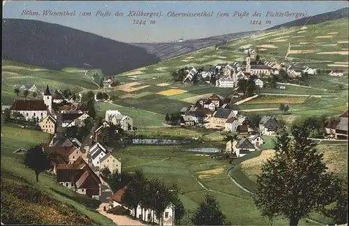 Oberwiesenthal Erzgebirge Panorama Kat. Oberwiesenthal
