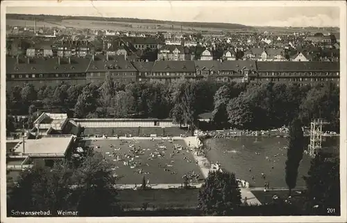 Weimar Thueringen Schwanseebad / Weimar /Weimar Stadtkreis