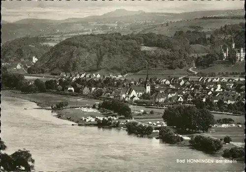 Bad Hoenningen mit Schloss Arenfels Thermalbad und Zeltplatz Kat. Bad Hoenningen