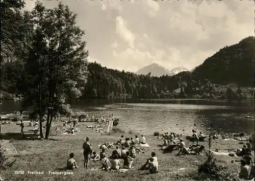 Oberstdorf Freibad Freibergsee Kat. Oberstdorf