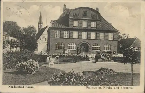 Buesum Rathaus Ehrenmal Kirche x