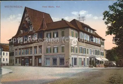 Meiningen Thueringen Hotel "Saechsischer Hof" Kat. Meiningen