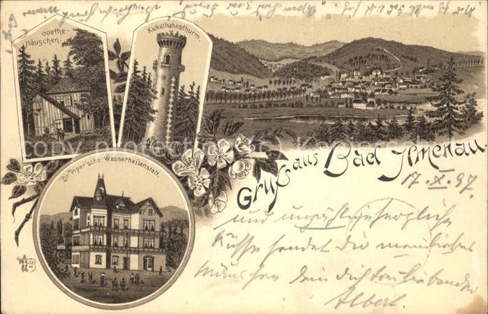 Ilmenau Goethehaeuschen Wasserheilanstalt Turm Kat. Ilmenau Nr. wx71498