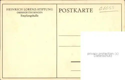 Oberhof Thueringen Heinrich Lorenz Stiftung Empfangshalle Kat. Oberhof Thueringen