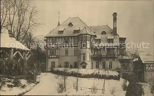 Bad Liebenstein Sanatorium im Schnee Kat. Bad Liebenstein