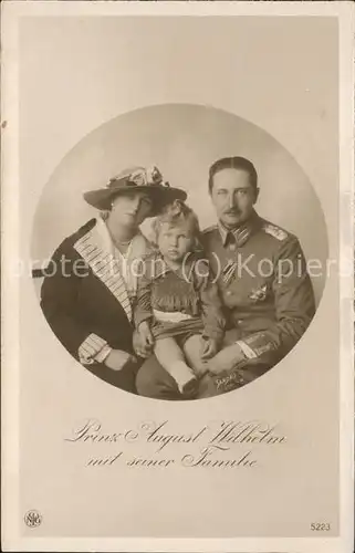 Adel Preussen Prinz August Wilhelm  Kat. Koenigshaeuser