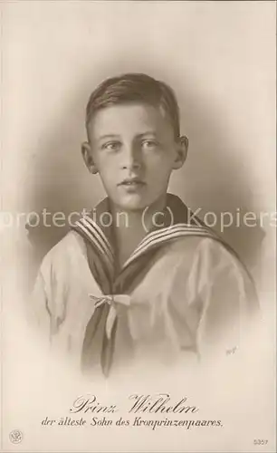 Adel Preussen Prinz Wilhelm Kat. Koenigshaeuser