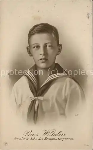 Adel Preussen Prinz Wilhelm  Kat. Koenigshaeuser