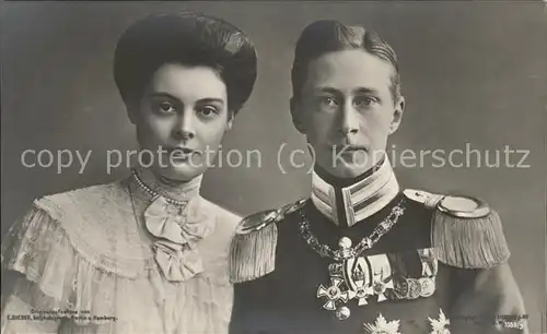 Adel Preussen Kronprinzenpaar Wilhelm Cecilie Kat. Koenigshaeuser