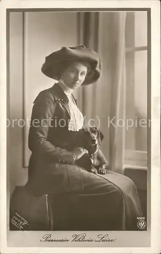 Adel Braunschweig Prinzessin Viktoria Luise Hund Kat. Koenigshaeuser