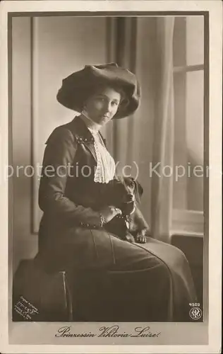 Adel Preussen Prinzessin Viktoria Luise Hund Kat. Koenigshaeuser
